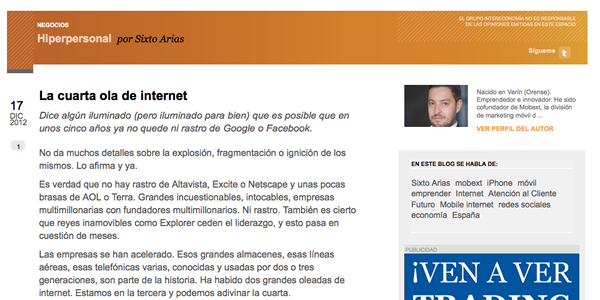 La teoría de las olas de Internet