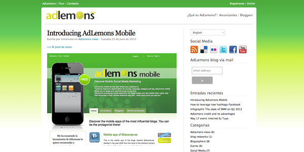 Hoy es el lanzamiento de AdLemons Mobile