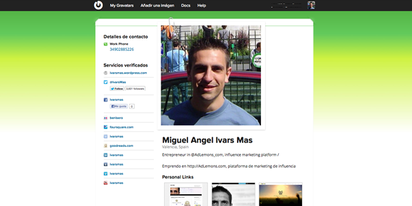 Gravatar el perfil social de millones de usuarios